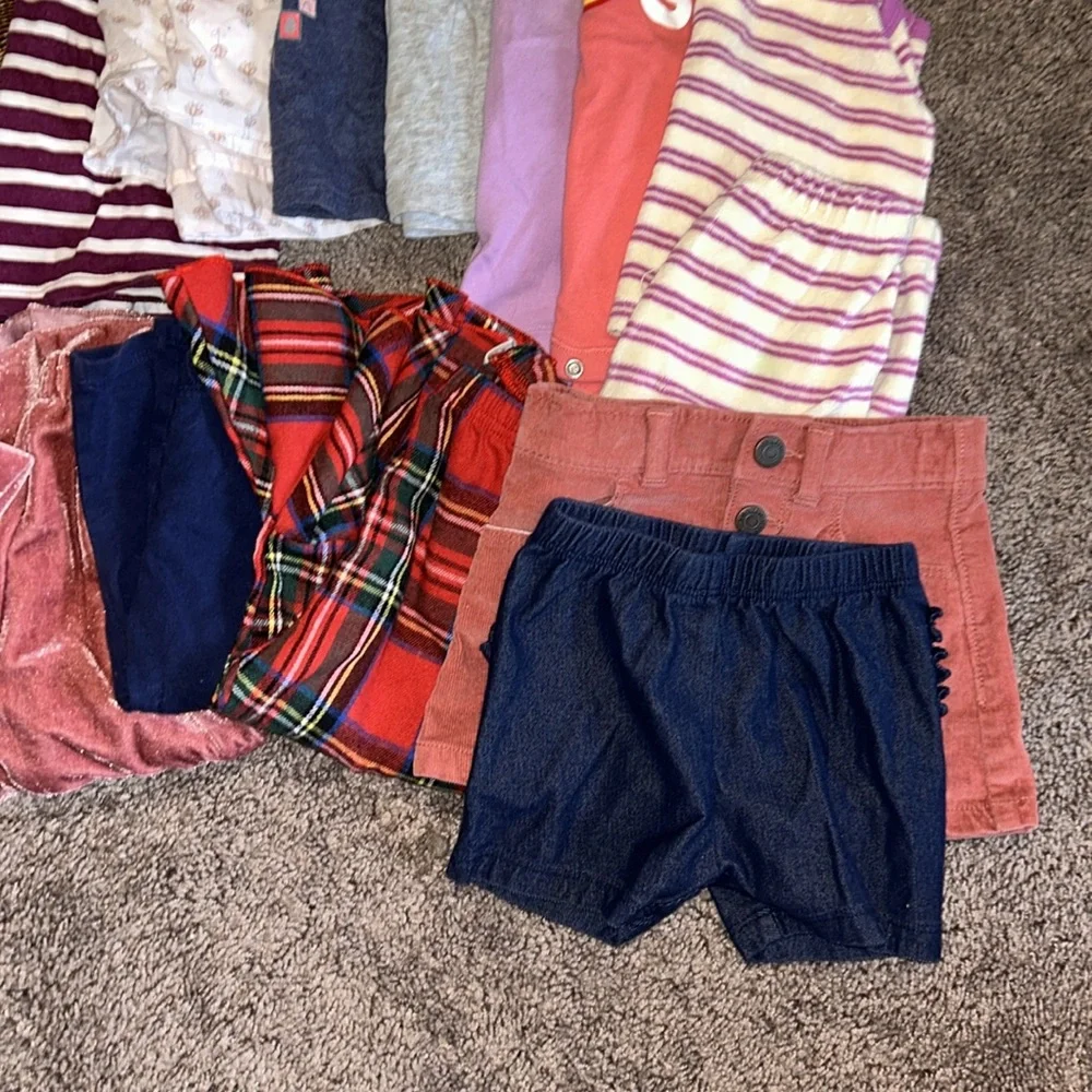 Toddler 12/18m sweater, romper, top, pants, shorts, skirt bundle!